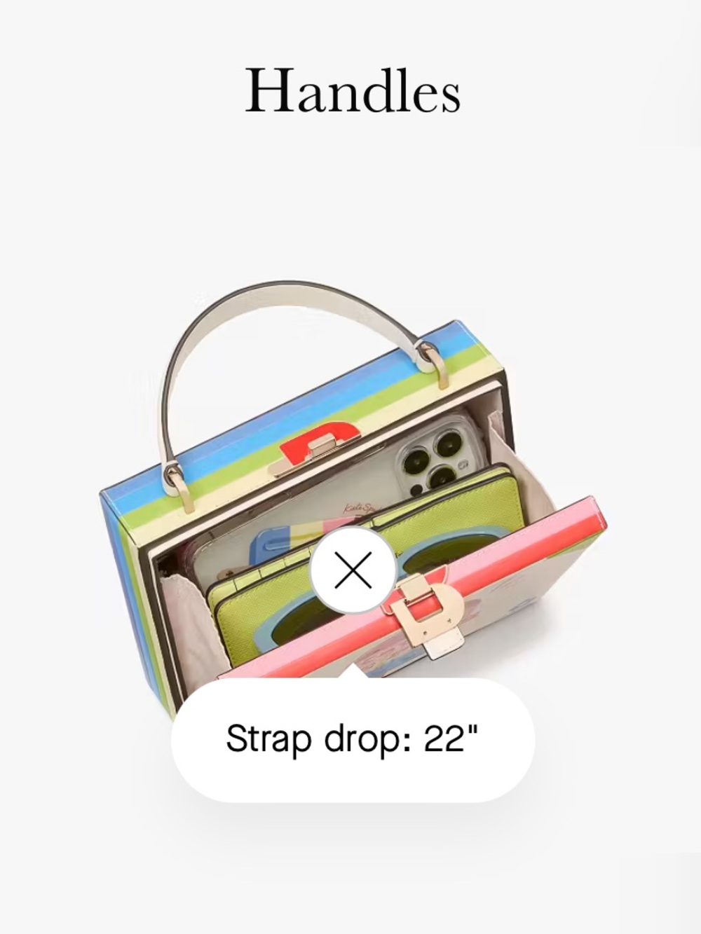 $429 Kate Spade ♠️ Snack Bar Popsicle Crossbody Bag Novelty Box Bag Strap NWT - Picture 6 of 11